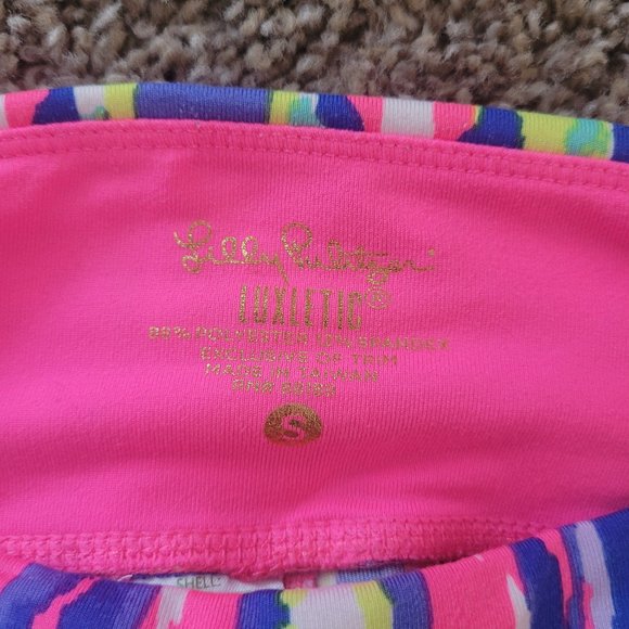 Lilly Pulitzer Luxletic Weekender Crop Legging Luminescent Ikat Size S - Picture 4 of 5